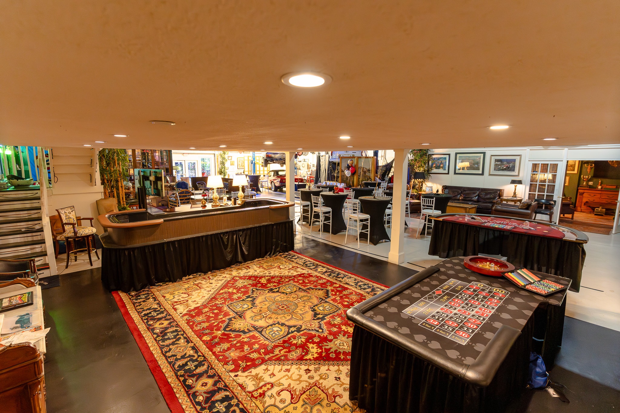 Custom Casino Lounge Setup